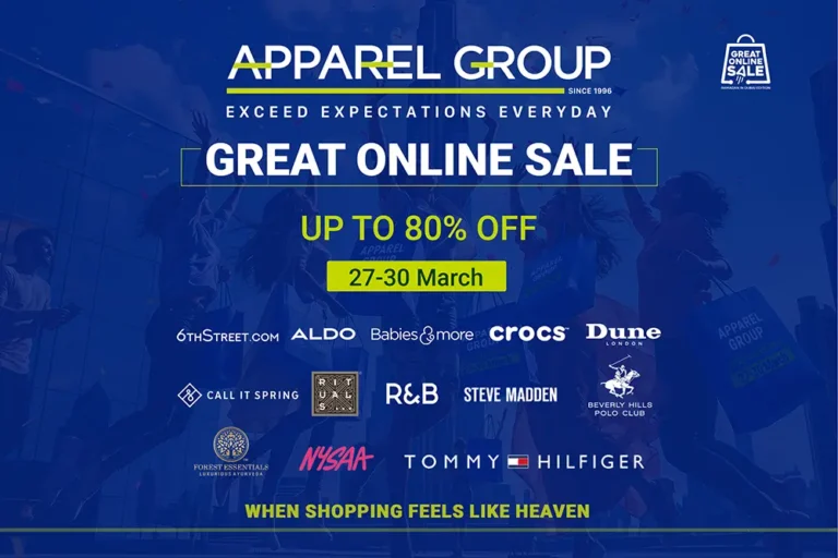 The highly anticipated Great Online Sale by Apparel Group returns, bringing exclusive Eid shopping deals with discounts of up to 80% Off. 