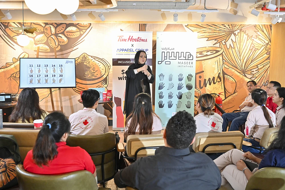 Apparel Group, Tim Hortons UAE, and Maseer Initiatives Champion Inclusion with American Sign Language Awareness Initiative