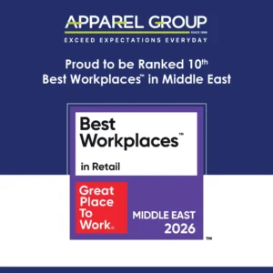 Apparel Group Ranked Among the Top 10 Best Workplaces in Retail in the Middle East